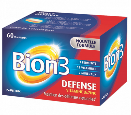 Bion3 DÉFENSE - Soutien des Défenses Immunitaires, 60 Comprimés