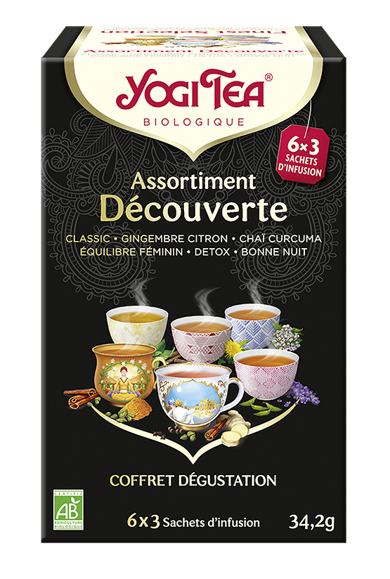 YOGI TEA ASSORTIMENT DECOUV SACH18