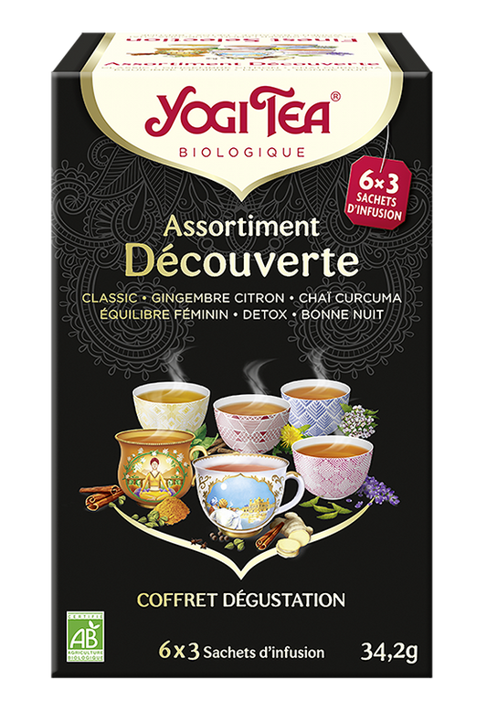 YOGI TEA ASSORTIMENT DECOUV SACH18