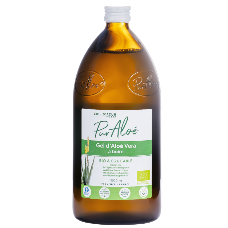 Pur'Aloé Vera - Gel à boire - 1L Bio et Commerce Equitable