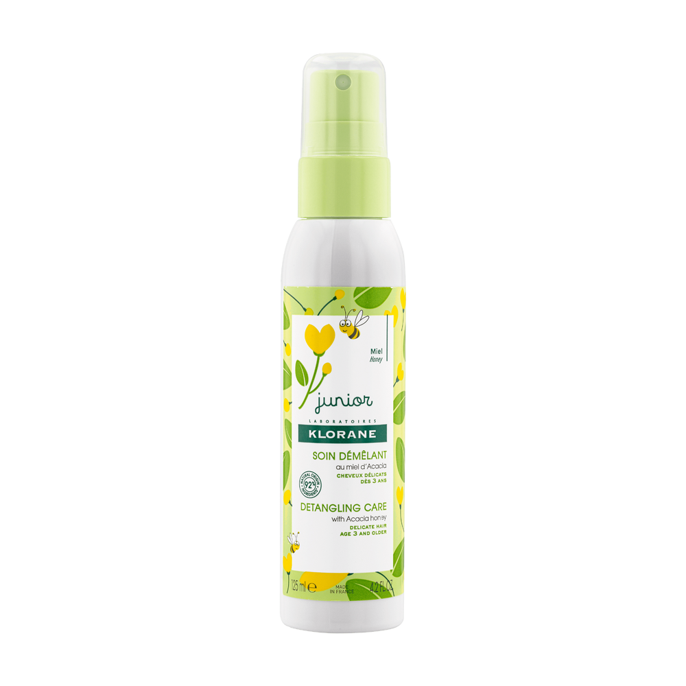 Klorane - Junior - Soin Démêlant spray au miel d’Acacia - Cheveux délicats - Soin enfant dès 3 ans