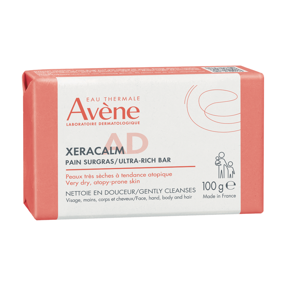 Eau Thermale Avène - XeraCalm A.D - Pain nettoyant surgras - peaux très sèches sujettes à l'eczéma atopique et aux démangeaisons Offre spéciale duo