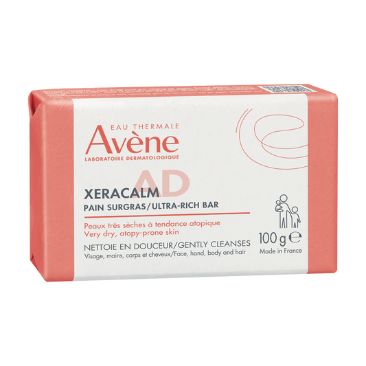 Eau Thermale Avène - XeraCalm A.D - Pain nettoyant surgras - peaux très sèches sujettes à l'eczéma atopique et aux démangeaisons Offre spéciale duo