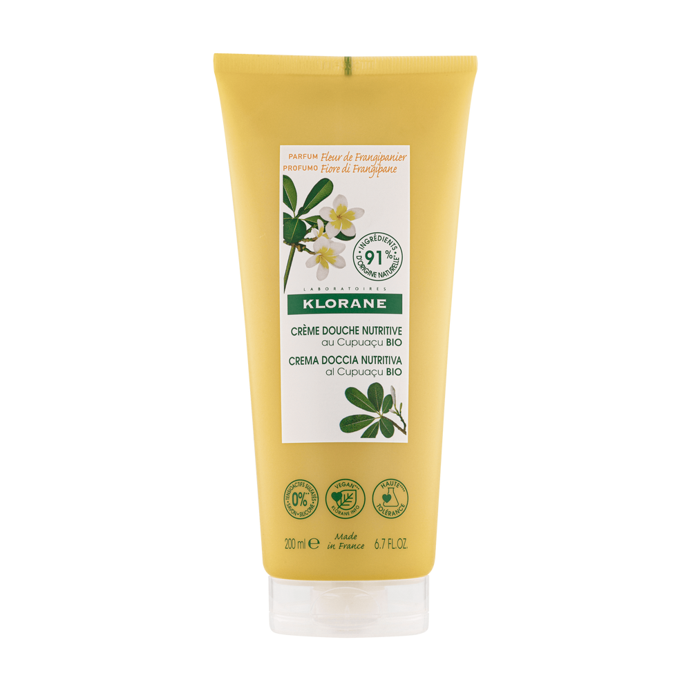 Klorane - Douche - Crème douche Parfum Fleur de Frangipanier- Peau sèche