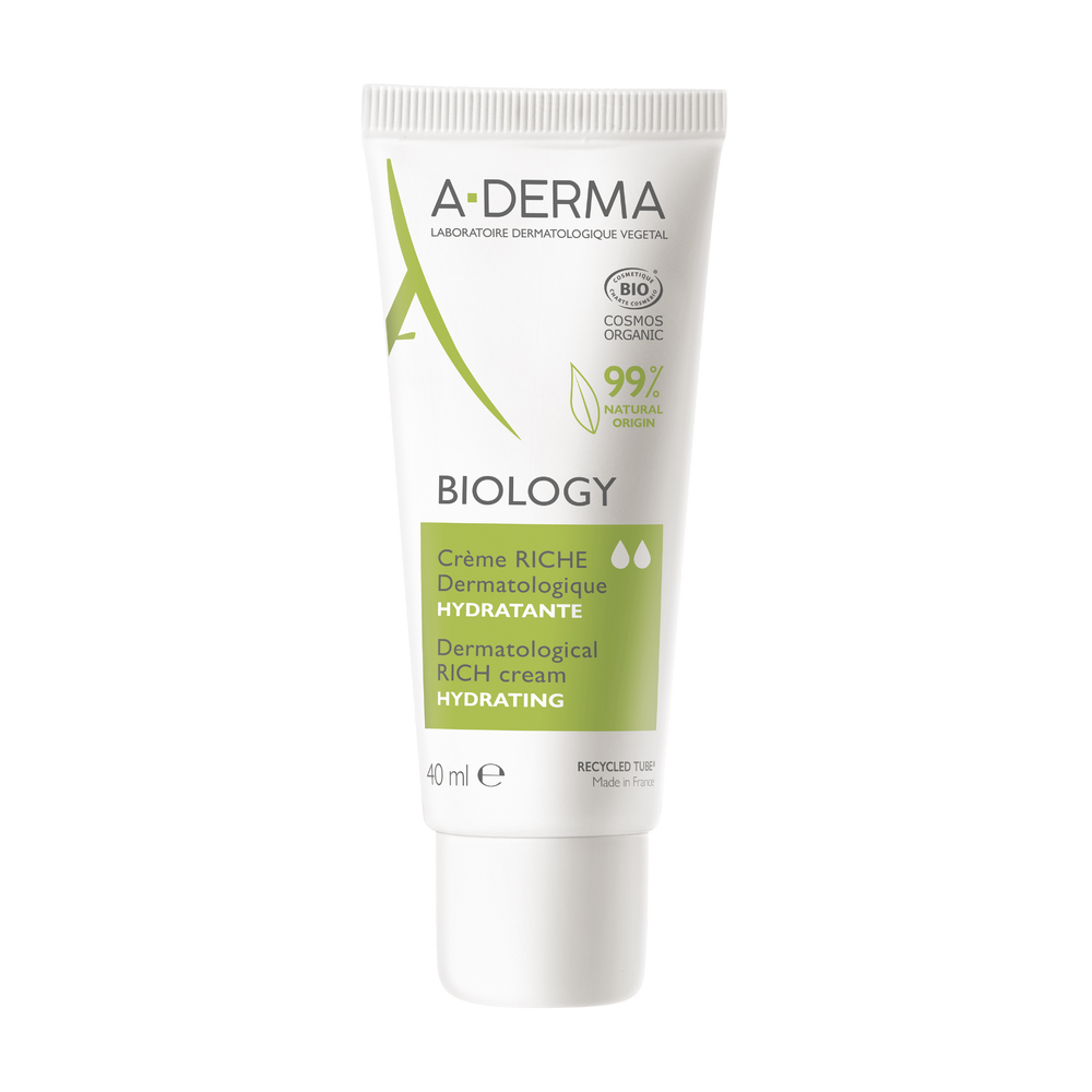 A-DERMA — BIOLOGY CRÈME LÉGÈRE DERMATOLOGIQUE HYDRATANTE — Crème visage hydratante légère — BIOLOGY