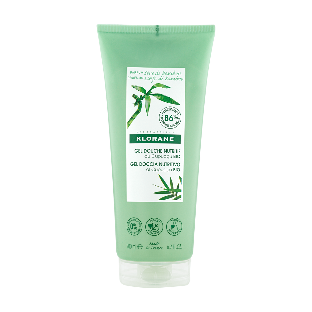 Klorane - Douche - Gel douche au parfum Sève de Bambou - Tous types de peaux