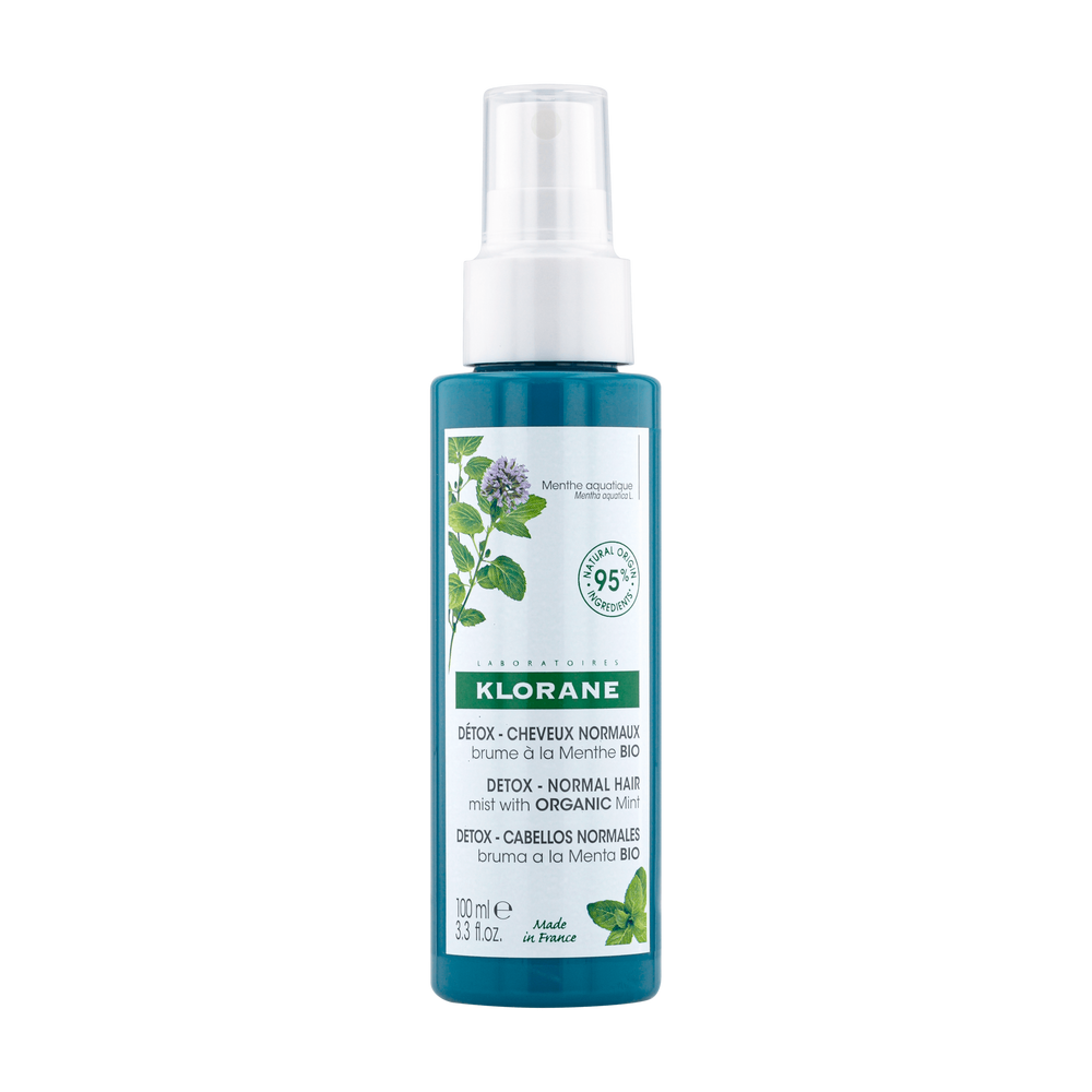Klorane - Menthe Aquatique - Brume détox à la Menthe aquatique BIO - Cheveux normaux