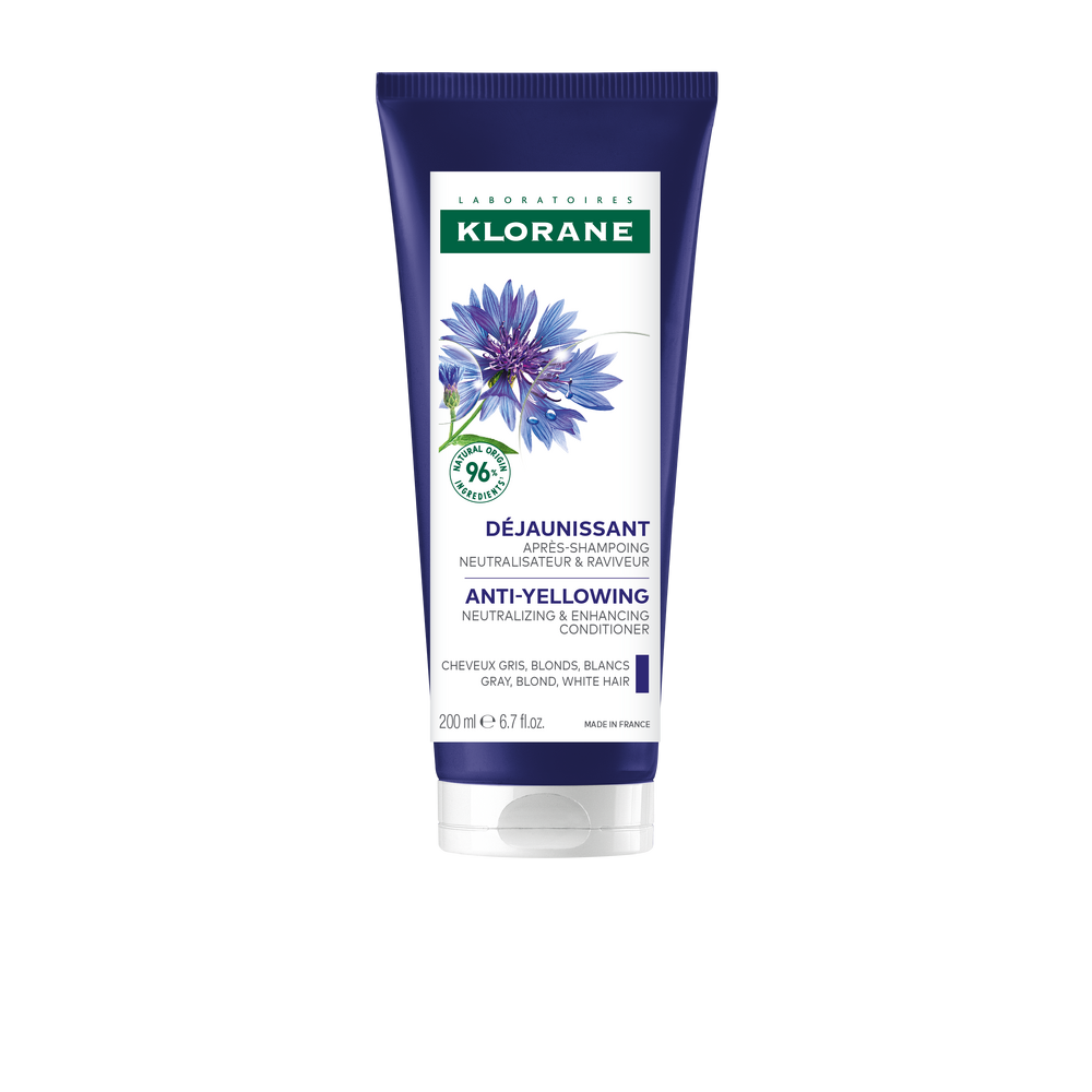 Klorane Après-Shampoing Déjaunissant - Cheveux gris, blonds