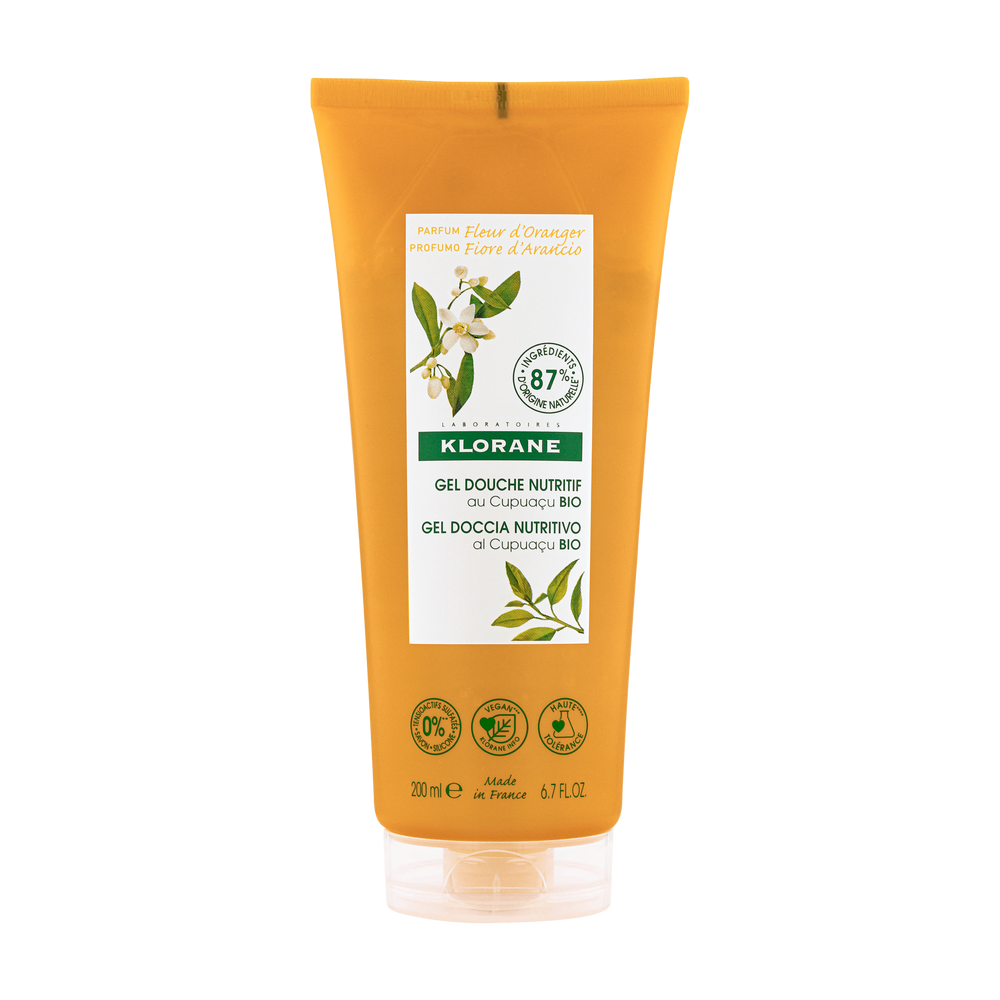 Klorane - Douche - Gel douche au parfum Fleur d'Oranger - Tous types de peaux