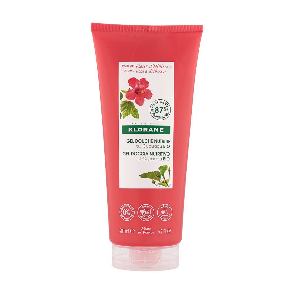 Klorane - Douche - Gel douche au parfum Fleur d’Hibiscus - Tous types de peaux