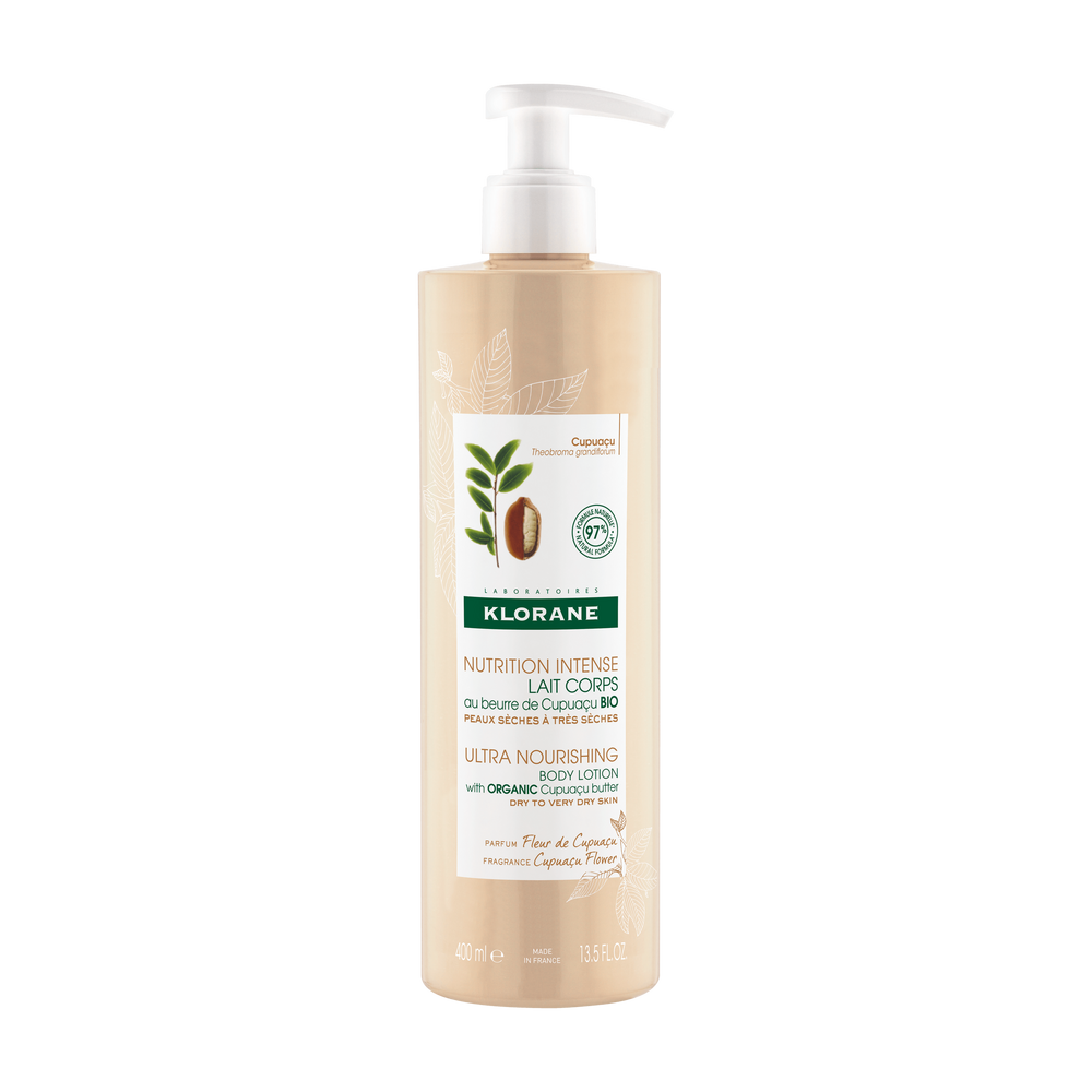 Klorane - Corps - Lait Corps au beurre de Cupuaçu BIO - Fleur de Cupuaçu - Peau sèche à très sèche