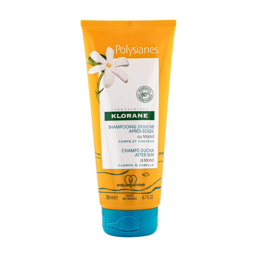 Klorane - Solaire - Shampoing douche après-soleil au Monoï - Corps et cheveux