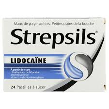 STREPSILS LIDOCAINE PAST BT24