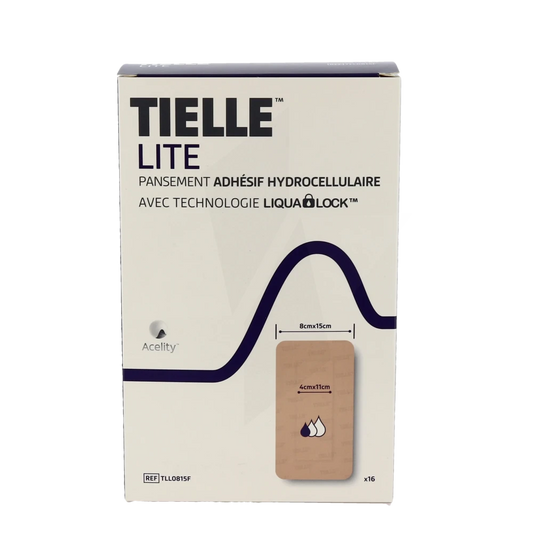 TIELLE LITE Pans hydrocel adh 10x20cm B/10