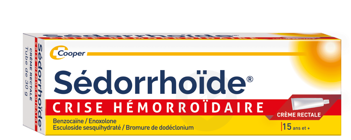SEDORRHOIDE CR RECT T 30G