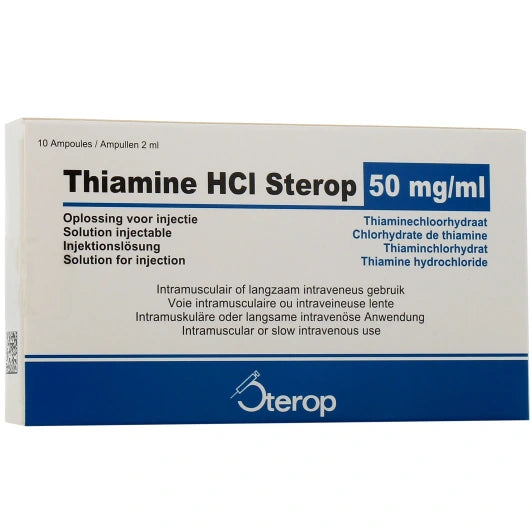 THIAMINE HCL 50MG/ML STEROP AMP 10