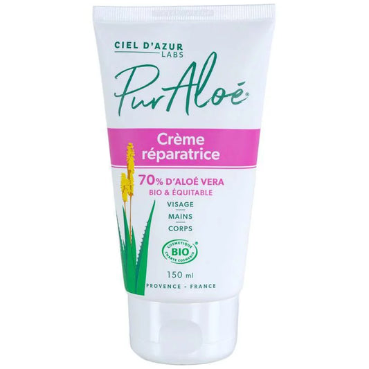 Pur'Aloé Vera - Crème réparatrice 70% - 150ml Bio et Commerce Equitable