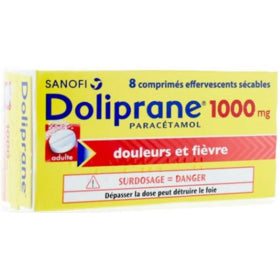 DOLIPRANE 500MG CPR EFFV 2X8