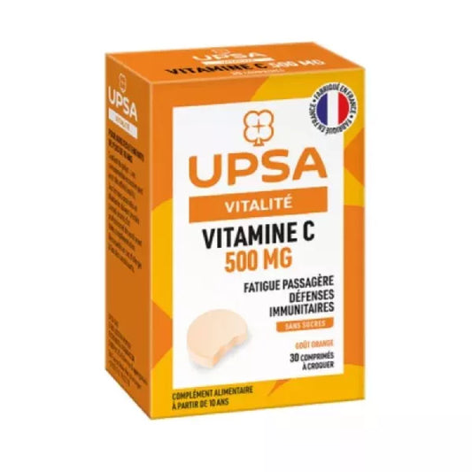 VIT C 500MG UPSA CPR CROQ 15 X2
