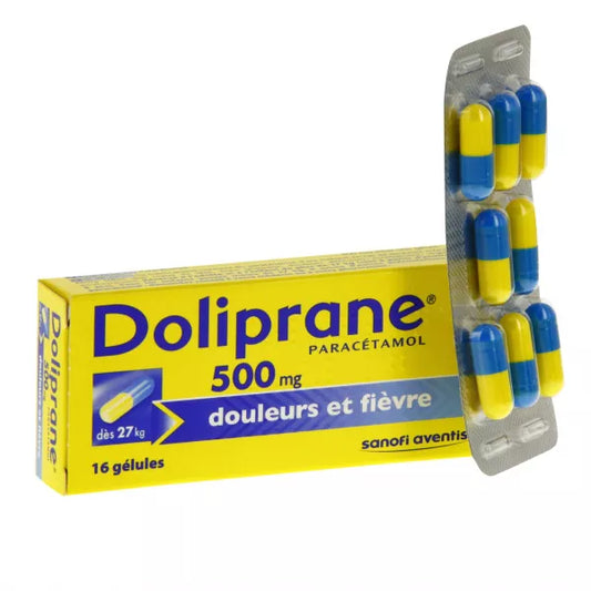 DOLIPRANE 500MG GELU 16