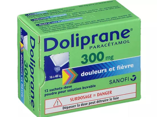 DOLIPRANE 300MG PDR16 30KG S12