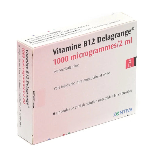VIT DELA B12 1000 SOL INJ AMP6