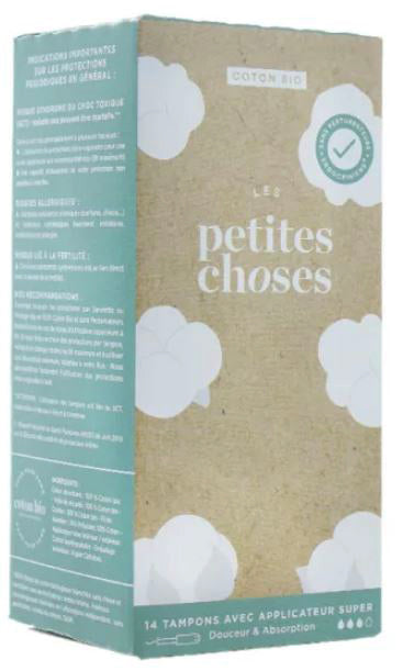 Tampon bio avec applicateur - Flux Super Plus - Boite de 12
