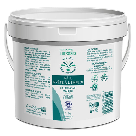 Lutescens -  Pâte prête à l'emploi - Naturel - Seau 1.2 kg
