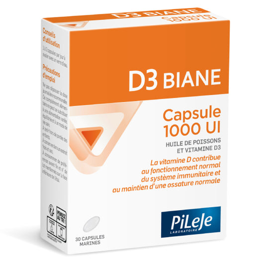 D3 Biane Capsule 1000 UI - Vitamine D - 30 capsules