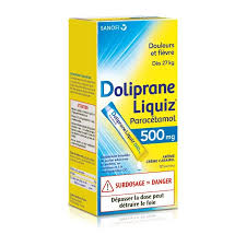 DOLIPRANELIQUIZ 500MG SACHET 12