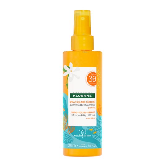 Klorane Spray solaire sublime SPF 30 - Corps - au Monoï & Tamanu BIO