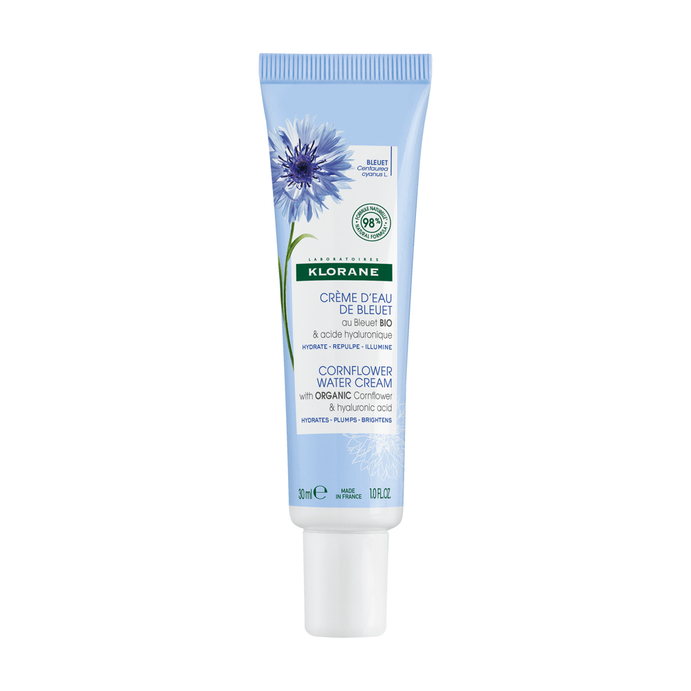 Klorane - Bleuet - Crème d’Eau au Bleuet BIO et Acide hyaluronique - Visage et yeux