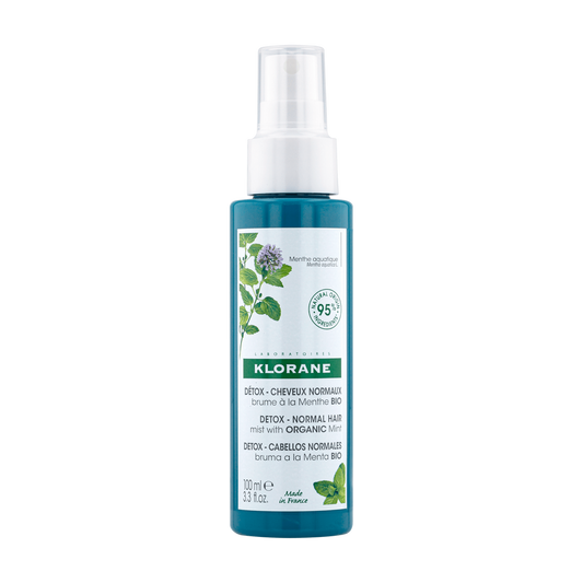 Klorane - Menthe Aquatique - Brume détox à la Menthe aquatique BIO - Cheveux normaux