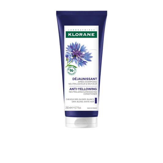 Klorane Après-Shampoing Déjaunissant - Cheveux gris, blonds