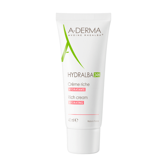 A-Derma - Hydralba 24H - Crème visage riche hydratante