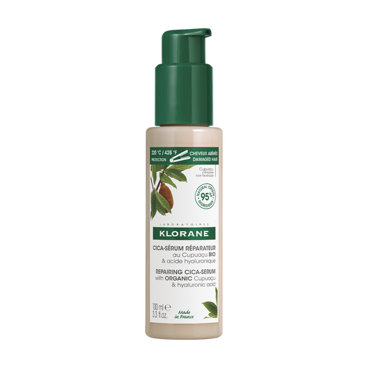 Klorane — Cica-sérum Réparateur au Cupuaçu BIO & acide hyaluronique — Cheveux très secs, abîmés