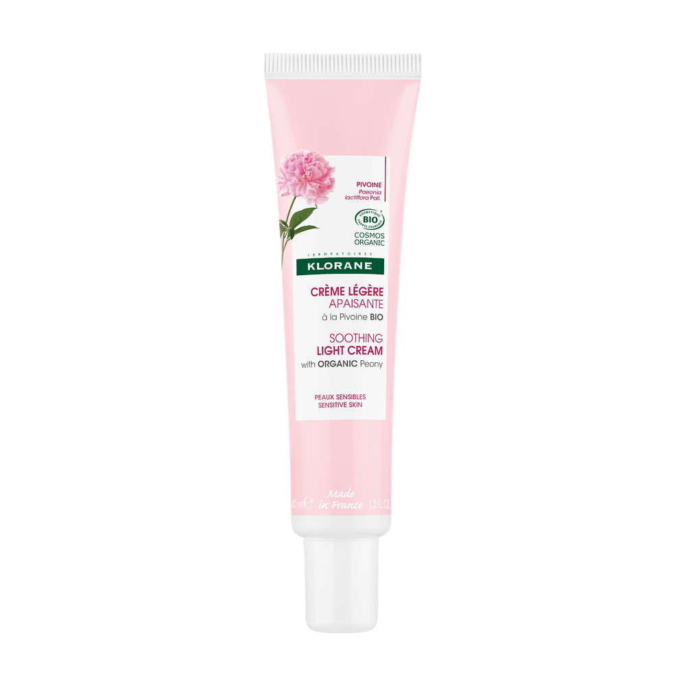 Klorane — Crème Légère Apaisante à la Pivoine BIO — Peaux sensibles