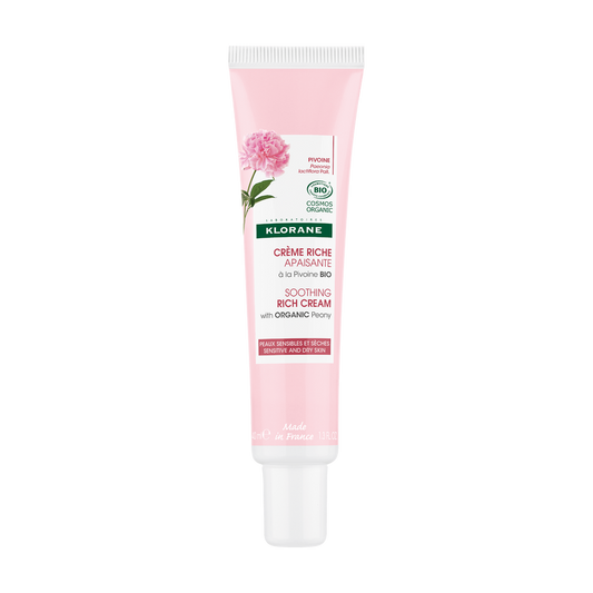 Klorane — Crème  Apaisante Riche à la Pivoine BIO — Peaux sensibles et sèches