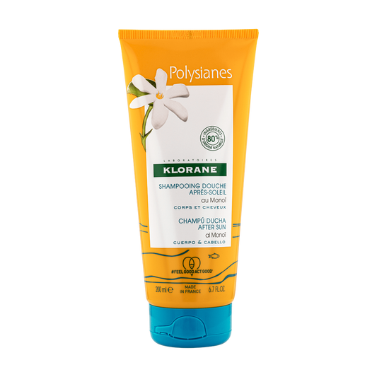 Klorane - Solaire - Shampoing douche après-soleil au Monoï - Corps et cheveux