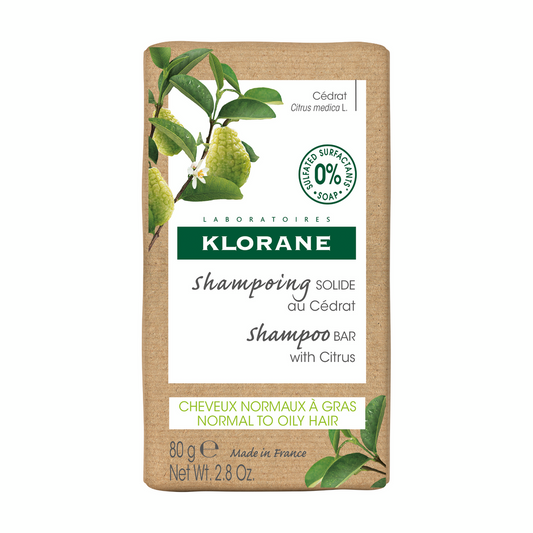 Klorane — Shampoing Solide au Cédrat — Cheveux normaux à gras