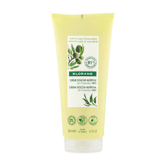 Klorane - Douche - Crème douche Parfum Lait d’Amandier - Peau sèche à très sèche