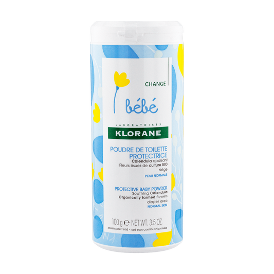 Klorane - Bébé - Poudre de toilette protectrice au Calendula apaisant - Peau normale