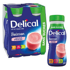 DELICAL BOISS HPHC S S Nutrim fraise 4/200ml