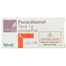 PARACETAMOL 1G TEVA CPR 8