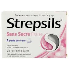 STREPSILS PAST FRAISE S SUC 24