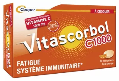 VITASCORBOL C 1000 CPR A CROQ 20